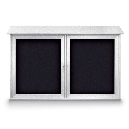 United Visual Products Indoor Enclosed Combo Board, 48"x36", Bronze Frame/Green & Apricot UVCB4836BZ-GREEN-APRICOT